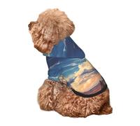 Kuilepa Western Desert Cloud Cowboy Print Dog Hoodie Security Dog Sweater Dog Clothes Dog Hoodie Sweatshirt for Small Medium Large Dogs (Xs-XXL)