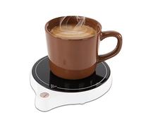 Kuiloapt 200W Coffee Mug Warmer for Desk (95~212 ℉), 5 Temperature Levels & 8-Hours Auto Shut Off Coffee Cup Warmer for Warming & Heating Coffee, Milk, Tea, Hot Chocolate, etc.(No Cup)(RD02, White)
