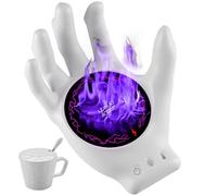 Kuiloapt Devil's Clutches Coffee Mug Warmer & Mug Set, 3 Temperature Levels & 8-Hours Auto Shut Off Coffee Creative Cup Warmer for Warming & Heating Coffee, Milk, Tea, Hot Chocolate, etc. (White)