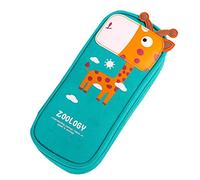 KUILOESS Case Pencil Cute Bag Student Holder Brush Cartoon Case Pen Box Makeup Office & Stationery Not Doch Pencil Case/Green/Stand Size