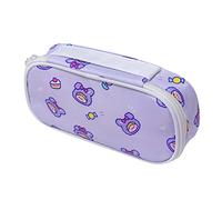 KUILOESS Colorful Canvas Storage Bag Large Capacity Marker Pencil Case Simple Stationery Bag Holder Forddle School Office Student Girls Women Adult Teens/C/One Size