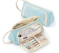 KUILOESS Large Capacity Pencil Case Cute 2 Compartment Pouch Pen Bag Kawaii Stationery Pen Holder Makeup Cosmetics Bag for Back to Scool Students