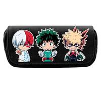 KUILOESS My Hero Academia Anime Pencil Case MHA Cartoon Pencil Box Todoroki Shouto Large Capacity Pen Bag Students Stationery Bag