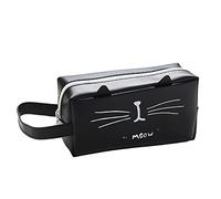 KUILOESS Pencil Case Large Capacity Student Stationery Bag Pen Bag with Double Zip Office Pen Holder Organiser Stationery Bag Cosmetic Bag Office Decoration for Women/a/Stand Size