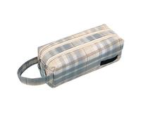 KUILOESS Pencil Case Large Capacity Student Stationery Bag Pen Bag with Double Zipper Office Pen Holder Organiser Stationery Bag Cosmetic Bag/B/One Size