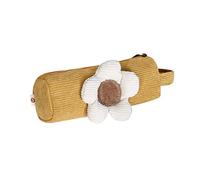 KUILOESS Pencil Case Multifunctional 3D Flower Decoration Corduroy Lovelys Zipper Beauty Bag for Students Simple Easter Craft for Kids/B/Stand Size