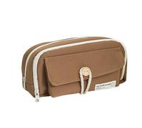 KUILOESS Plicity Stationery Box Fabric Multiple Compartments 2. Multiple Compartments for Classified Storage Cloth Pencil Case