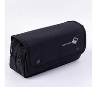 KUILOESS Premium Canvas Pencil case Large Capacity Pen case Double Zipper School Pencil Cases Gifts for Boys Stationery Box Big Pen Bag