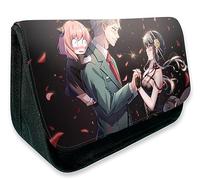KUILOESS Spy Family Anime Pencil Cases Twilight Loid Forger Pencil Bag Manga Yor Anya Forger Large Capacity Canvas Student Pen Pouch
