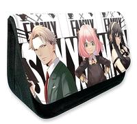 KUILOESS Spy Family Anime Pencil Cases Twilight Loid Forger Pencil Bag Manga Yor Anya Forger Large Capacity Canvas Student Pen Pouch
