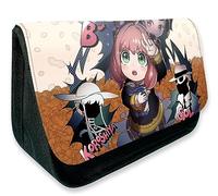 KUILOESS Spy Family Anime Pencil Cases Twilight Loid Forger Pencil Bag Manga Yor Anya Forger Large Capacity Canvas Student Pen Pouch