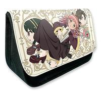 KUILOESS Spy Family Anime Pencil Cases Twilight Loid Forger Pencil Bag Manga Yor Anya Forger Large Capacity Canvas Student Pen Pouch