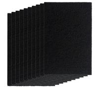 KUILONGT 10 Pcs Charcoal Filters Compatible with Van Ness Cat Litter Box, 4.5 x 6.5Inch Replacement Activated Carbon Premium Odor Filters for Pureness F6 Zeloite Air Filter, Black (VN Filters)