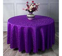 Kuinmpiond Tablecloths Rectangle Table Cloths Table Covers Thick Wear Resistant for Indoor or Outdoor Parties Birthdays Weddings Purple A 160cm Round Diameter