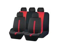 Kuiofek Car Seat Cover 2/5/7 Seat Covers For Car Universal Size Sporty Design Polyester Fit For Most Suv Truck Van Car Seat Protectors(A 5 Seat Red)