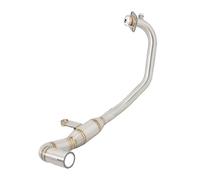 Kuiofek Motorcycle Exhaust Muffler For HaoJue For SUZUKI For DR160 For DR150S Motorcycle Exhaust Escape Modified 51mm Interface Stainless Steel Front Middle Link Pipe Slip On Motorbike Muffler