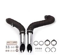 Kuiofek Motorcycle Exhaust Muffler For Softail For Sportster 883 1200 Exhaust Motorcycle For XL883 Elbow Bike Motorbike Muffler(C heat shield tape)