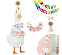 KUIRAN Dog Birthday Hat Bandana Bow- Dog Birthday Party Supplies Birthday Dog Hat Dog Scarf Bow and Happy Birthday Banner Set - Colorful Polka dots
