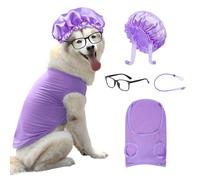 KUIRAN Dog Halloween Costume Wolf Granny Costume for Medium Large Dogs