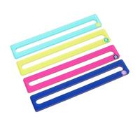 KUIRAN Mahjong Line Finder, 4 Pack Bright Mahjong Rules Helper Reader, Beginner-Friendly Mahjong Accessories, for Players - Blue/Green/Pink/Yellow