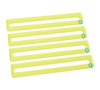 KUIRAN Mahjong Line Finder, 4 Pack Bright Mahjong Rules Helper Reader, Beginner-Friendly Mahjong Accessories, for Players - Yellow