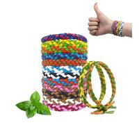 KUIRUNRX® Mosquito Repellent Bracelet, 12 Pack Adjustable Natural Insect Mosquito Bands, Essential Oil Bracelet for Adults, Kids, Powerful Effective Protection