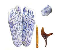 KUIRUNRX Reflexology Socks Set, Tired Body Relieve Acupuncture Socks, Acupressure Reflexology Foot Massage Socks with Massage Tools, for Improved Foot Health (1 Pair, Women 35-39 Yards)