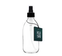 Kuishi 250ml Clear Glass Perfume Atomiser Spray Bottle - Refillable Travel Atomiser with Protection for Fragrance & Aftershave