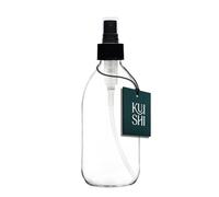 Kuishi 300ml Clear Glass Perfume Atomiser Spray Bottle - Refillable Travel Atomiser with Protection for Fragrance & Aftershave