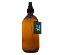 Kuishi 500ml Amber Glass Perfume Atomiser Spray Bottle - Refillable Travel Atomiser with Protection for Fragrance & Aftershave