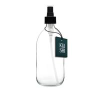 Kuishi 500ml Clear Glass Perfume Atomiser Spray Bottle - Refillable Travel Atomiser with Protection for Fragrance & Aftershave
