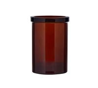 Kuishi Amber Glass Toothbrush Holder and Tumbler - Bathroom Storage and Décor