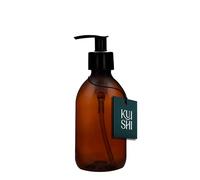 Kuishi Brown Amber Plastic Bottles with Pump Dispenser [250ml x 1], BPA-Free Plastic Pump, Empty Pump Dispenser Bottles for Handwash, Lotions, Sanitiser, Shampoo, Conditioner, Shower Gel.