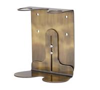 Kuishi Wall-Mounted Brass Soap Dispenser Bracket, 250-300 ml Soap Bottle Holder, Double Brass Coloured Mounted Wall Soap Dispenser, Resistant to Corrosion and markings, Bottles Not Included