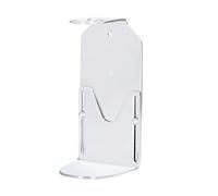 Kuishi Wall-Mounted Silver Soap Dispenser Bracket, 250-500ml Soap Bottle Holder, Single Chrome Mounted Wall Dispenser, Resistant to Corrosion and marking, Clutter Free Decoration, Bottle Not Included