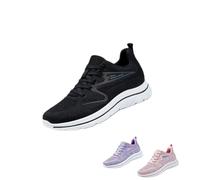 Kuisoe ActiveWalk Pro Women's Ergonomic Running Shoes, Breathable and Pain-Relieving, Comfortable Sports Shoes for Everyday Use, black, 8 UK