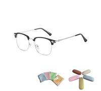 Kuisoe Besyner OptiReaders Pro Blue Light Blocking Glasses, UV Protection Clear Lenses, Relieve Eye Fatigue and Reduce Headaches, Improve Sleep (4.0 diopter,Silver)