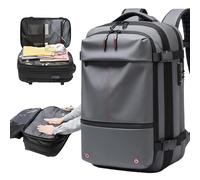 Kuisoe Vacuum Backpack, 60 L, Large Volume, Compression, Vacuum, Travel, Waterproof, Theft-Proof Backpack, 19 Inch Cabin Trolley, Compatible, Expandable, Outdoor Hiking Backpack, gray, L
