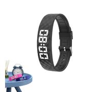 Kuisoe Vespire Alarm Clock Bracelet Original Vespire Pro-Sleep Vibration Alarm Clock Vibration Alarm Clock Bracelet for Deep Sleepers with 10 Alarms & Pill Reminders, Soft Multifunctional, black