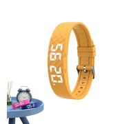 Kuisoe Vespire Alarm Clock Bracelet Original Vespire Pro-Sleep Vibration Alarm Clock Vibration Alarm Clock Bracelet for Deep Sleepers with 10 Alarms & Pill Reminders, Soft Multifunctional, yellow