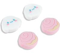 Kuitmor 4PCS Switch Joy Con Thumb Grip Caps,Soft Silicone Joystick Cover,Kawaii Thumbstick Caps Compatible with Switch/OLED/Lite (DEG)