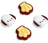 Kuitmor 4PCS Switch Joy Con Thumb Grip Caps,Soft Silicone Joystick Cover,Kawaii Thumbstick Caps Compatible with Switch/OLED/Lite (PQG)