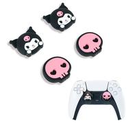 Kuitmor Cute Thumb Grip Caps for PS5,Soft Silicone Joystick Caps,Cute Thumbstick Grips Compatible with PS5/PS4/Switch Pro Controller 4PCS (KLM)