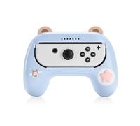 Kuitmor Hand Grip for Switch Joystick, Wear-Resistant Grip Controller, Comfortable Silicone Joy Con Holder for Switch/OLED, 1pc (Blue)