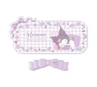 Kuitmor Kawaii Anime Mouse Pad Wrist Rest Support Set - Non-Slip Desk Mat and Memory Foam Bowknot Wrist Rest for Keyboard and Mouse,Perfect for Gaming or Home Office Work - Hello Cat (Purple)