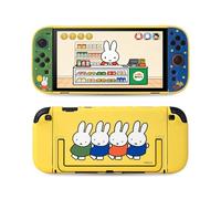 Kuitmor Protective Case Compatible with NS2, Detachable Hollow Shell Anti-Scratche and Shock-Absorption Dockable Hard Shell for Switch 2 Game Console - Vibrant Bunny