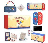 Kuitmor Switch Accessories Bundle for Switch OLED:Carrying Case,Protective Case,Game Card Case,Screen Protector,Playstand,Thumb Grip Caps and More(11 in 1)