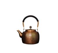 Kuiwisen Large Copper Teapot with Hammer Handmade 1.5mm Thick Pure Red 1700ml 3ml