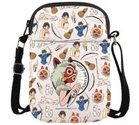 KUIYAI Anime Inspired Messenger Bag Animated Movie Themed Zipper Crossbody Bag For Fans(fight like girl)