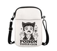KUIYAI Anime Theme Crossbody Bag, Poison Tester Club Shoulder Bag for Fans, Anime Lover Gift, Manga Gift(poisonUK)